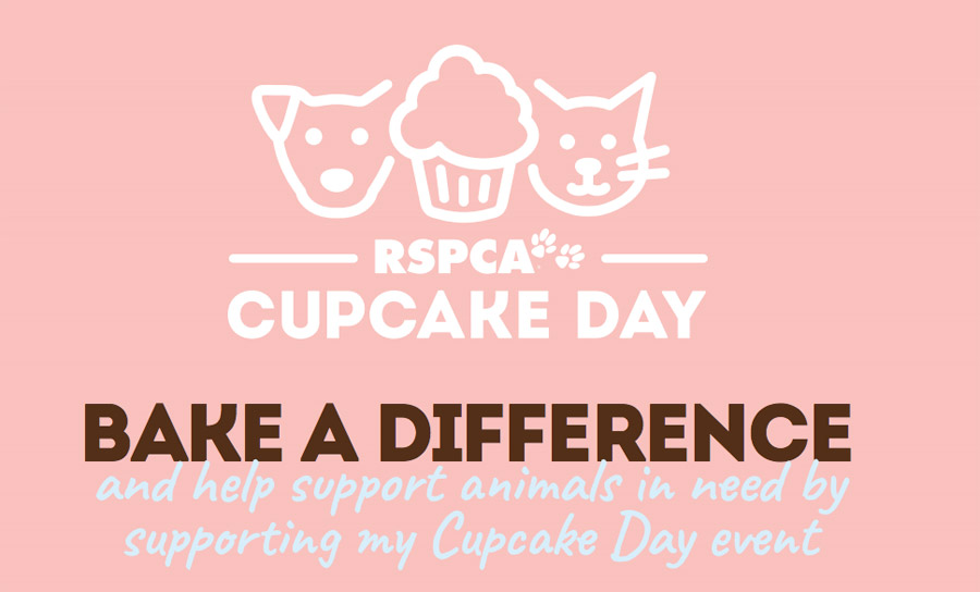 RSPCA Cupcake day flyer